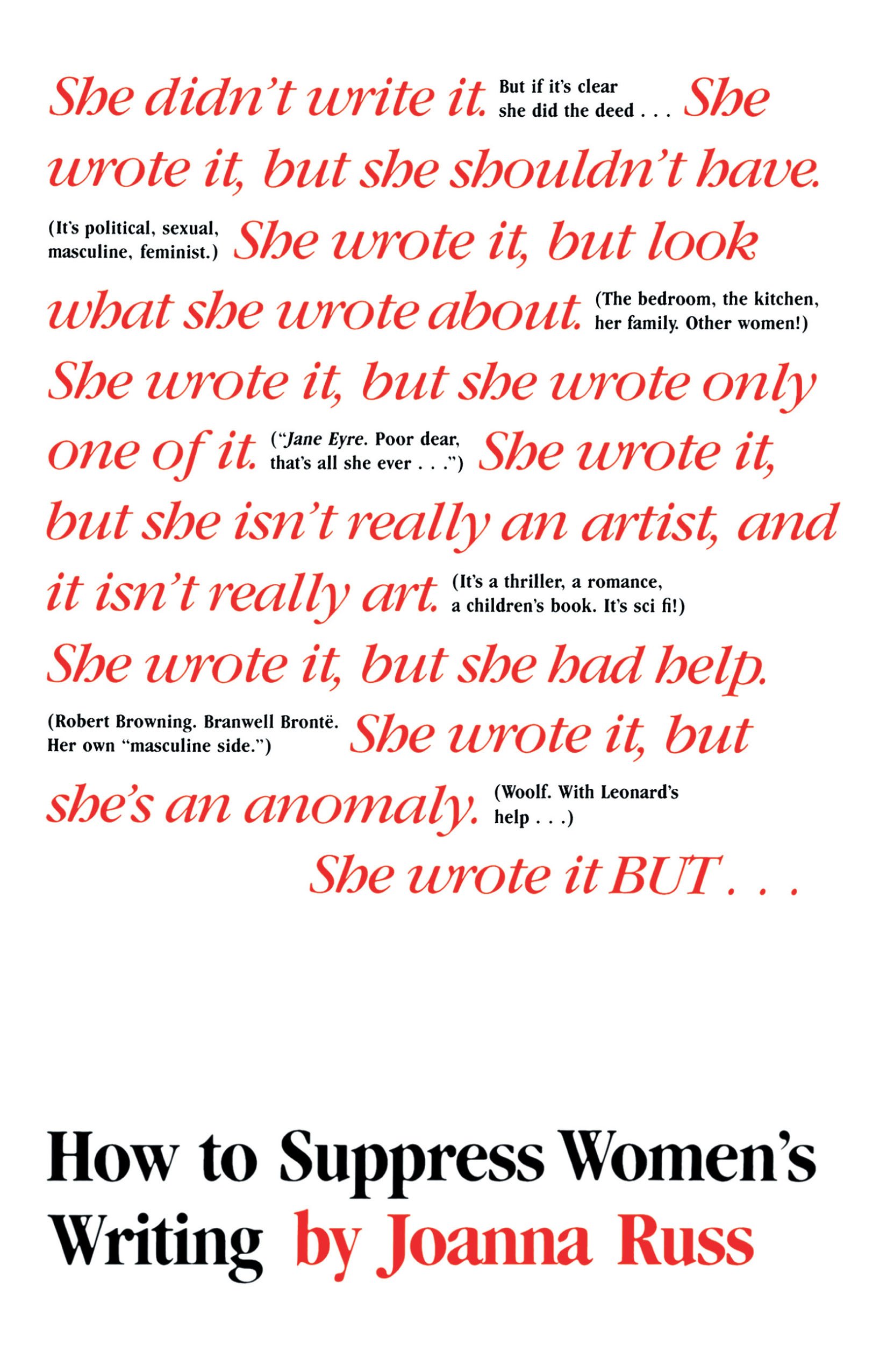How to Suppress Women's Writing