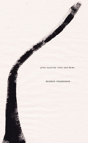 from outside into the cave