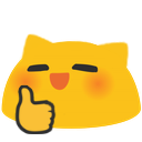 Emoji blobcatmeltthumbsup