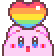 Emoji kirby_prideheart