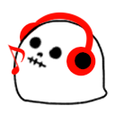 Emoji blobBone_headphones