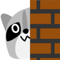 Emoji blob_raccoon_peek