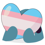 Emoji blobhaj_trans_heart