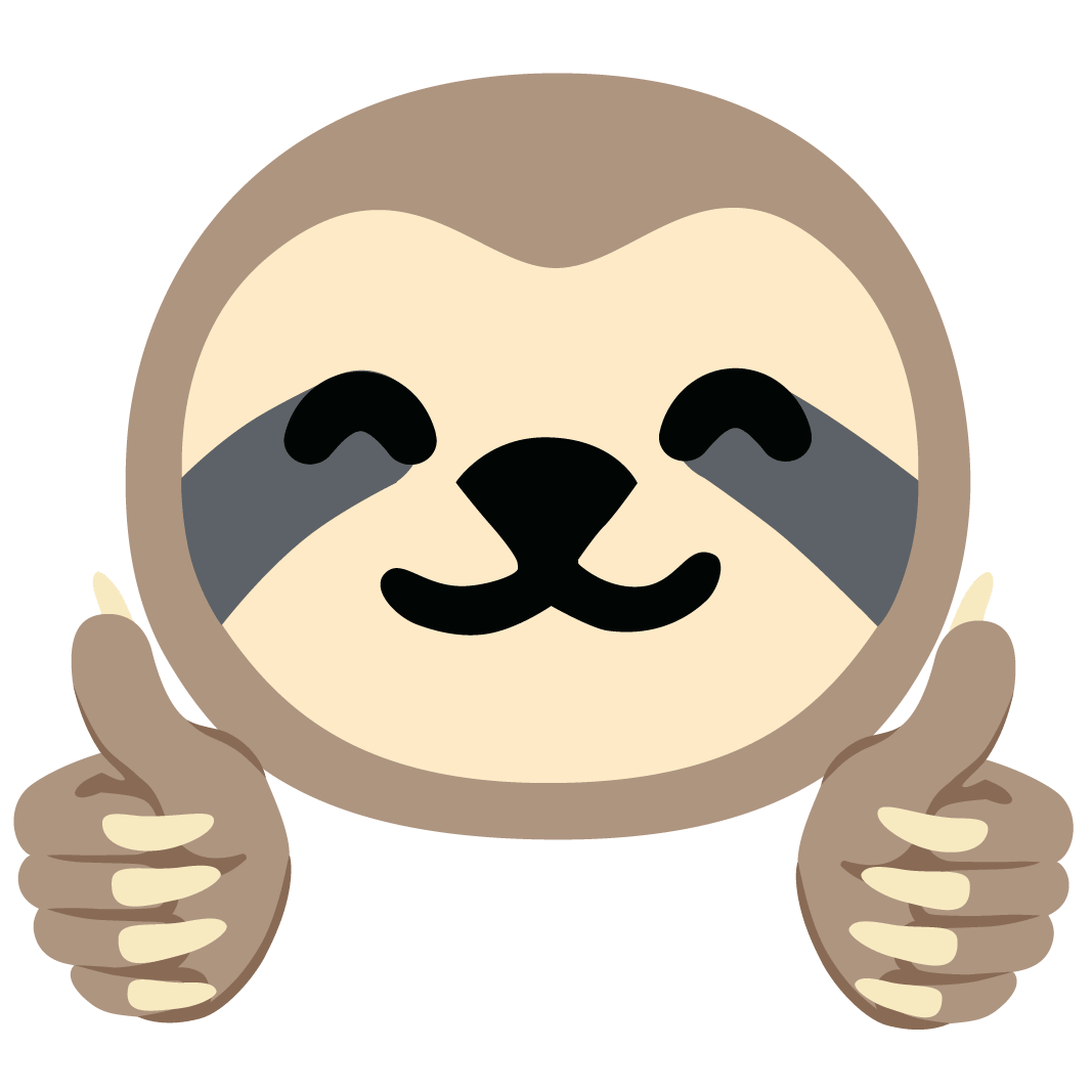 Emoji slothOK