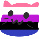 Emoji blobcatgenderfluid