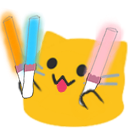 Emoji blobcatglowsticks