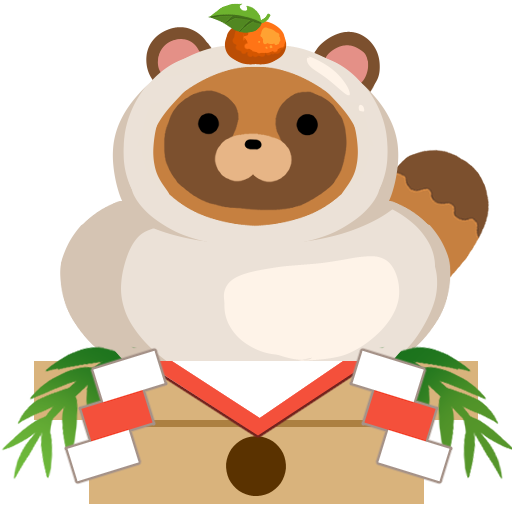 Emoji blobtanuki_kagamimochi