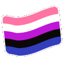 Emoji flaggenderfluid