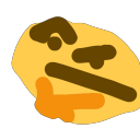 Emoji thonking