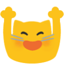 Emoji blobcatcheer