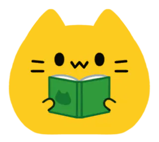 Emoji blobcat_read