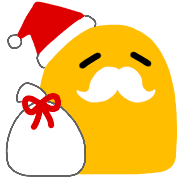 Emoji blob_santa