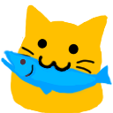 Emoji blobcat_get_fish