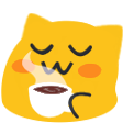 Emoji blobcattea