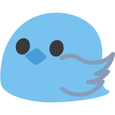 Emoji blobbluebird