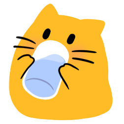 Emoji blobcat_drink_water