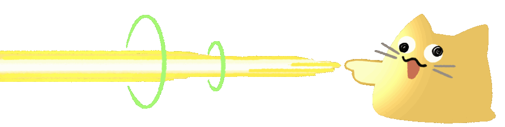 Emoji blobcat_finger_beam