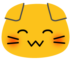 Emoji blobcat_taremimi_smile