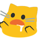 Emoji blobcatdroolreach