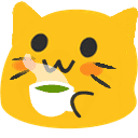 Emoji blobcattea