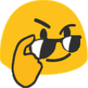 Emoji blobglassesdown