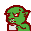 Emoji goblin_coffee