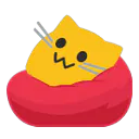 Emoji meow_beanbag