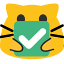 Emoji meowgreentick