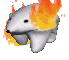 Emoji polarbear_fire