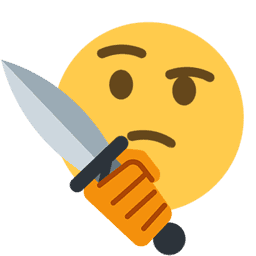 Emoji thinking_knife
