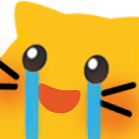 Emoji blobcatPuffyHappyTears