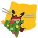 Emoji blobcatchristmastree