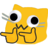 Emoji blobcatgooglyfingerguns