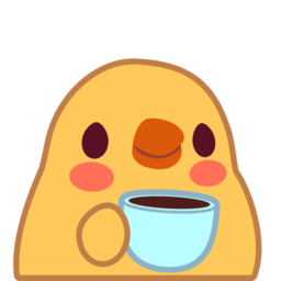 Emoji chick_coffee