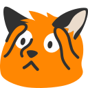 Emoji blobfoxshocked