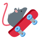 Emoji skaterRat