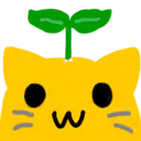 Emoji blobcat_sprout