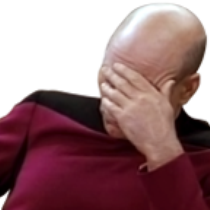 Emoji picardFacePalm