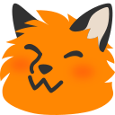 Emoji blobfoxfloofhappy