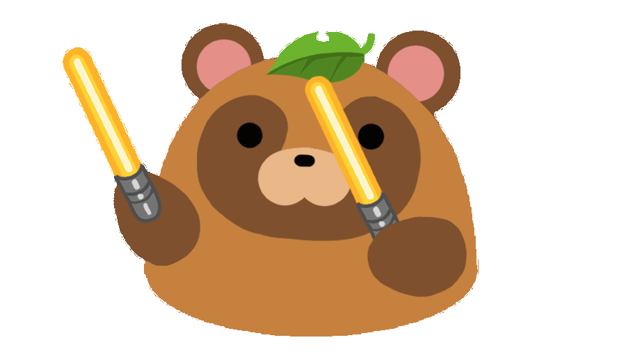 Emoji blobtanuki_sticks2