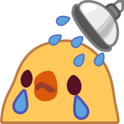 Emoji chick_shower_cry