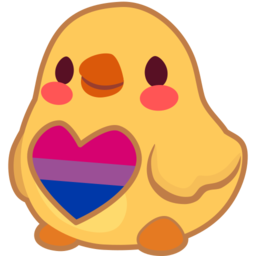Emoji chick_heart_bisexual