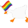 Emoji pride_goose