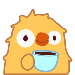 Emoji chick_coffee_zoom