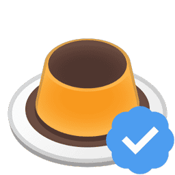 Emoji pudding_verified