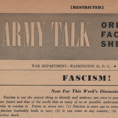 Avatar for Army Talk 64: Fascism