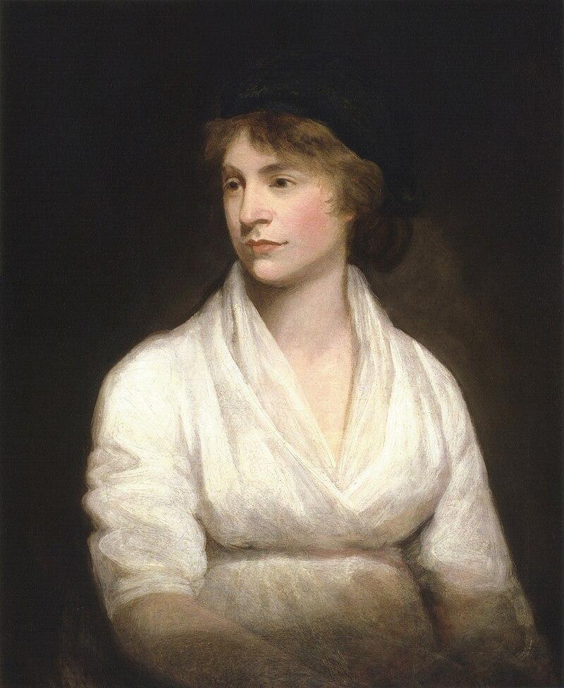 Mary Wollstonecraft by John Opie .
The painting depicts Wollstonecraft, a pioneering writer and advocate for women’s rights, in a calm and thoughtful pose. She is shown in a white dress with soft lighting that highlights her face.
https://en.wikipedia.org/wiki/Mary_Wollstonecraft#/media/File:Mary_Wollstonecraft_by_John_Opie_(c._1797).jpg Mary Wollstonecraft by John Opie .
The painting depicts Wollstonecraft, a pioneering writer and advocate for women’s rights, in a calm and thoughtful pose. She is shown in a white dress with soft lighting that highlights her face.
https://en.wikipedia.org/wiki/Mary_Wollstonecraft#/media/File:Mary_Wollstonecraft_by_John_Opie_(c._1797).jpg